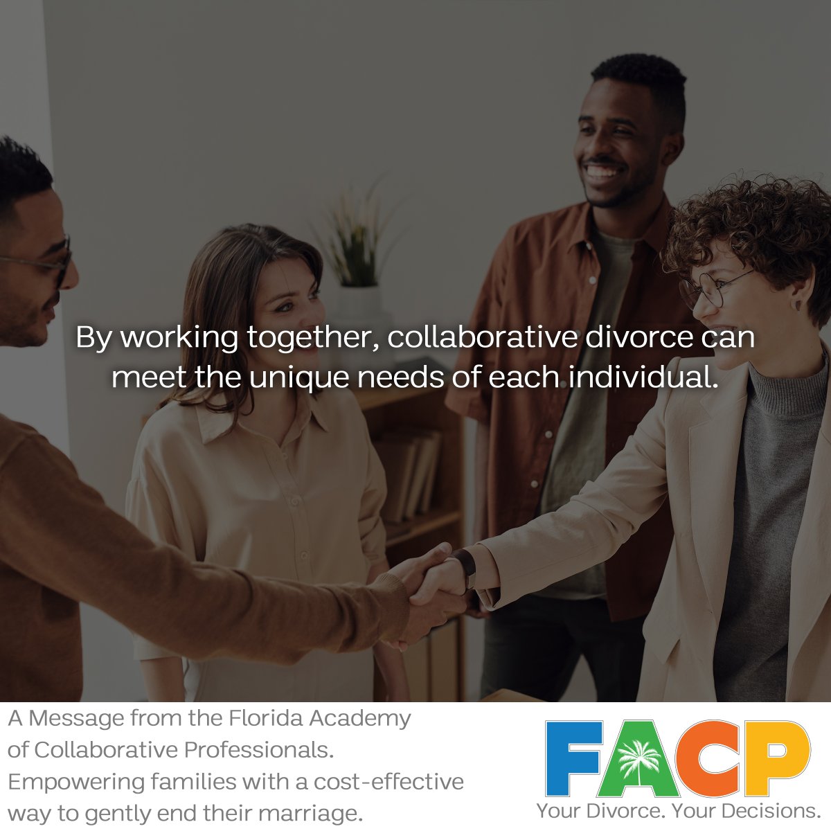 CollaborateFACP's tweet image. By working together to find mutually beneficial solutions, collaborative divorce can result in more customized agreements that meet the unique needs of each individual. 

#CustomizedAgreements #MutualSolutions #CollaborativeApproach