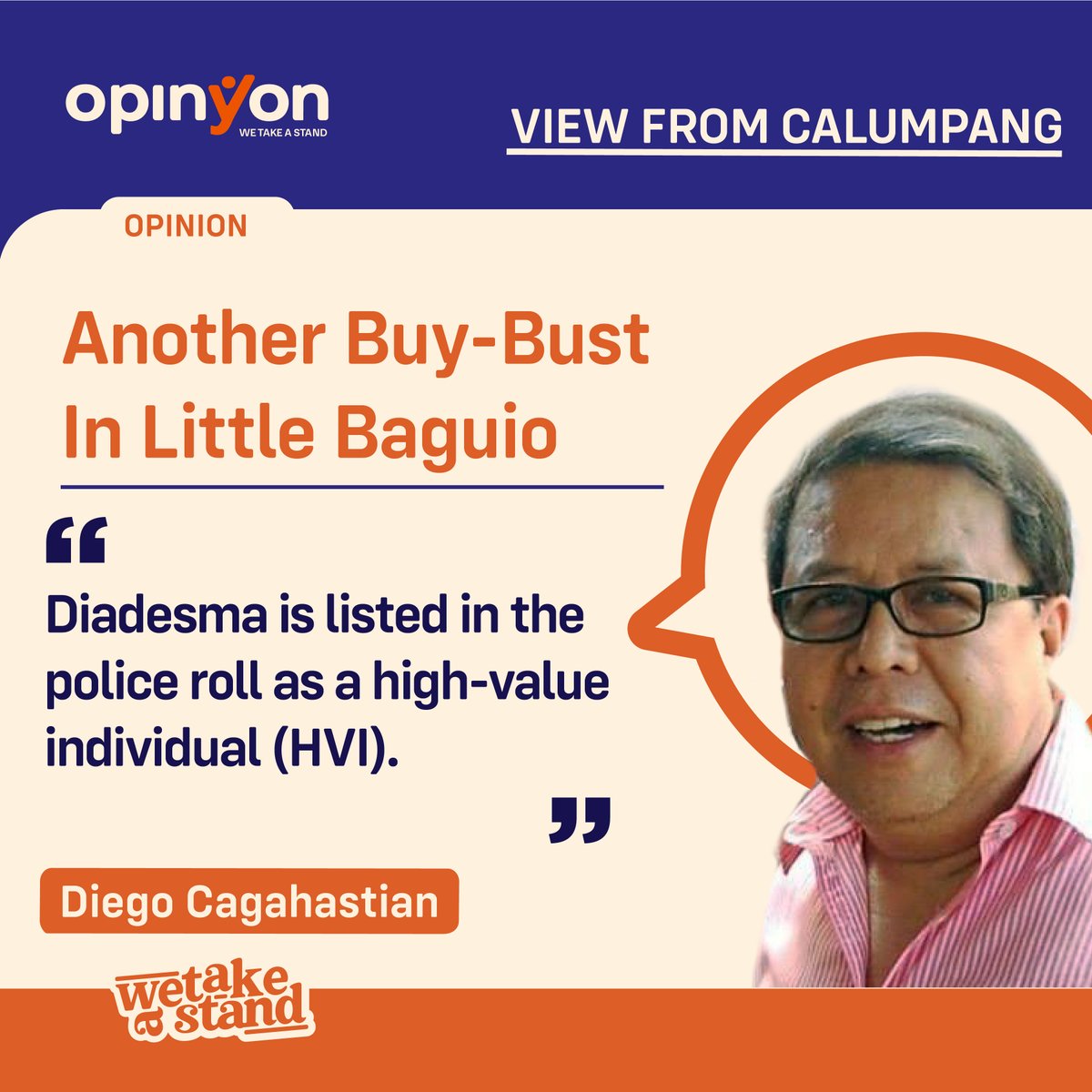 OpinYonNews's tweet photo. Another Buy-Bust In Little Baguio
By Diego Cagahastian
Diadesma is listed in the police roll as a high-value individual (HVI).
Read more
https://t.co/Ofl6ATSmqz
#BuyBust #LittleBaguio #HVI #Diadesma #ViewFromCalumpang #Column https://t.co/RbZCcV9uZU