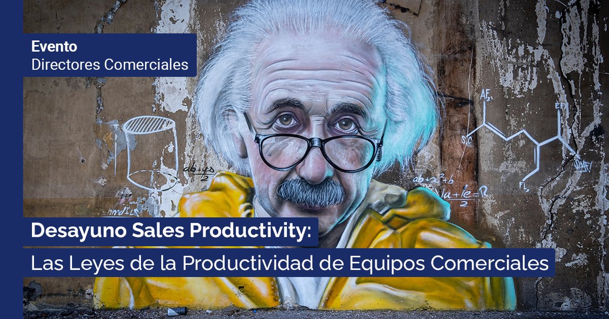 Evento para Directores Comerciales: 'Las Leyes de la productividad de Ventas'.

Hablamos sobre cómo aumentar la productividad de tus equipos comerciales 📈

🗓️ 28 de marzo

📍 Madrid - Innédito16

Encuentra el equilibrio perfecto. Consigue tu invitación 👉 bit.ly/3IZWPnD