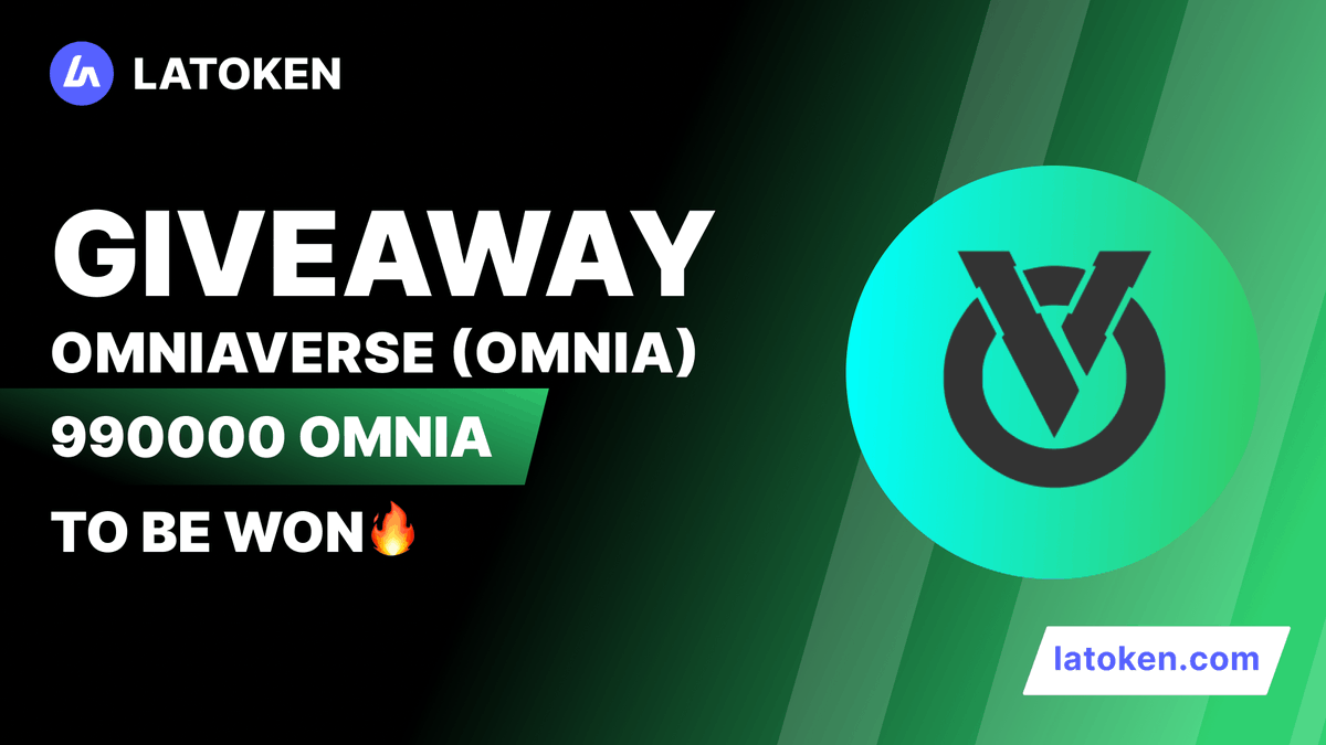 Latoken_cex's tweet photo. 🏆 $1000 OMNIAVERSE (OMNIA) Giveaway on #LATOKEN 

🔥 270 Winners.
✅ Complete all tasks and qualify for the #Giveaway 
📲  Tag 5 Friends and Share.
⏰ March 09, 2023 - March 15, 2023.

JOIN GIVEAWAY👉 https://t.co/h70ItZ8Y1P https://t.co/aDePY5iXjr