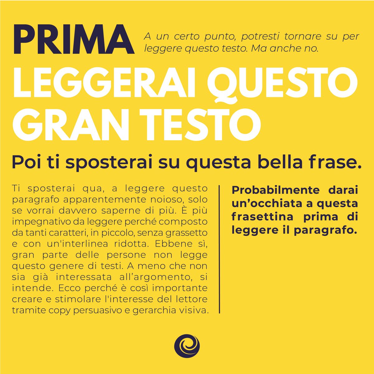 E tu cosa leggi?
#testo #comunicazione
