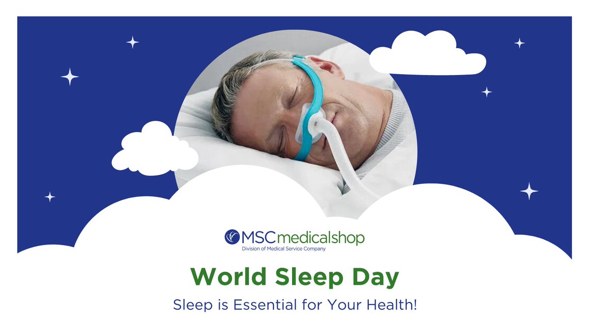 MSCMedicalShop's tweet photo. Each year on #WorldSleepDay, @_WorldSleep calls us to act on important #sleep issues! Because #SleepisEssentialforHealth, #MSCMedicalShop helps #CPAP users receive essential sleep by offering various supplies & accessories. Browse our selection at: https://t.co/XPPjAm8iKk. https://t.co/wawh6fJdna