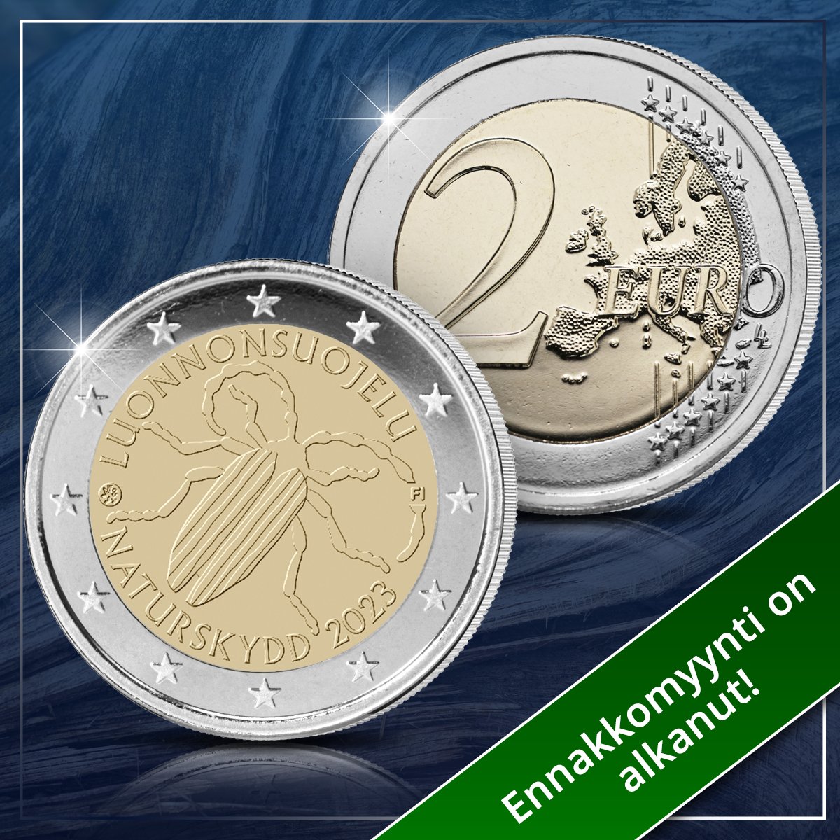 suomenmoneta's tweet photo. Vuoden 2023 ensimmäinen suomalainen erikoisraha nostaa esiin Suomen luonnonsuojelulainsäädännön ja luonnon monimuotoisuuden merkitystä.
Rahan ennakkomyynti on alkanut: https://t.co/rbAoux2SNP
International orders: https://t.co/ZzS4IhwMGX
#erikoiseuro #2euro #2eurocoin https://t.co/nzpRRJQVmL