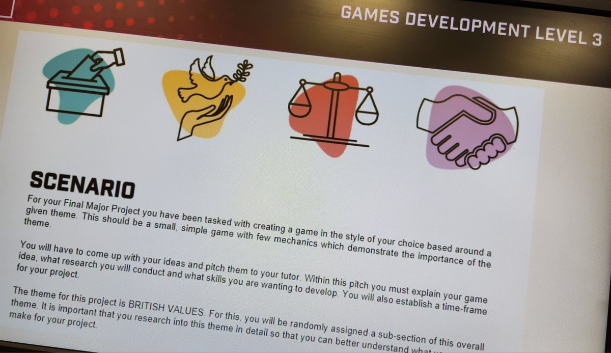 WakefieldDig's tweet image. Our first year Game Students at @wakeycollege starting their FMPs and reflecting the needs of the Industry. Embedding Inclusivity and Diversity through British Values!

igda.org/resources-arch…