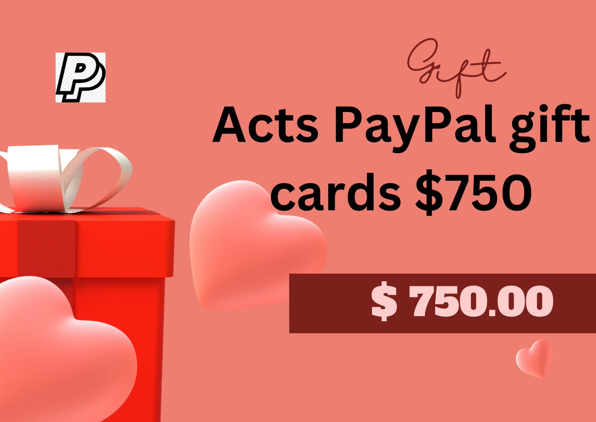 3Matthewlee's tweet photo. Are you looking $750 PayPal gift cards? Act Now a paypal gift cards,$750.👇
https://t.co/x4ozxXL6dZ https://t.co/w9butpcVBC