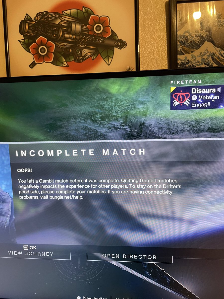 DisauraGame's tweet photo. Hey! @BungieHelp the game crashed and you give me a warning basically, wasn’t my pc everything else was working fine! Sort it out please! #destiny2 #Lightfall https://t.co/gMGENfxEMO