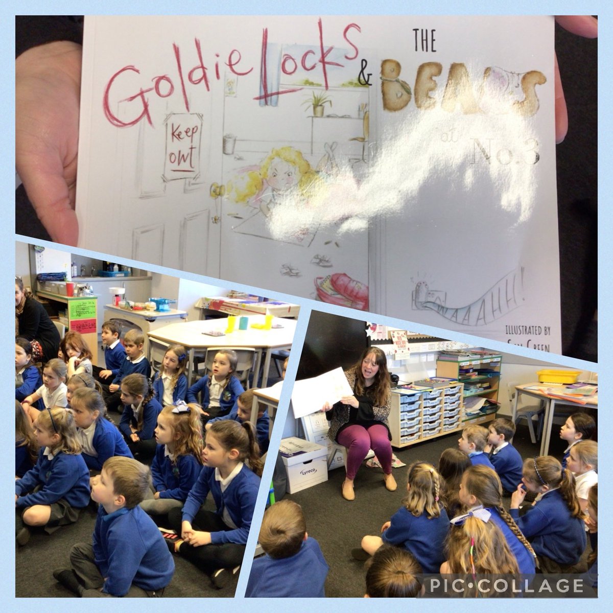 Thank you to author Emma-Louise Beeson for coming  to read her book to P2. <a href="/PKCEducation/">PKC Education</a> #Welovereading