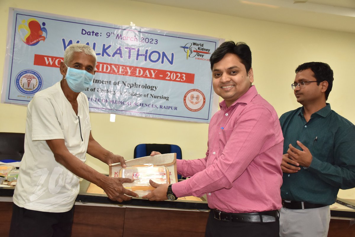 dr_rohitbadge's tweet image. WKD 23 @ AIIMS Raipur
Poster presentation by nursing students for awareness of kidney diseases.
Indoor games and prize distribution for our kidney patients.
@vinayrathoremd @Agarwalja_Aiims @ISNkidneycare @jaswanth627 @isn_india @uroamit1982