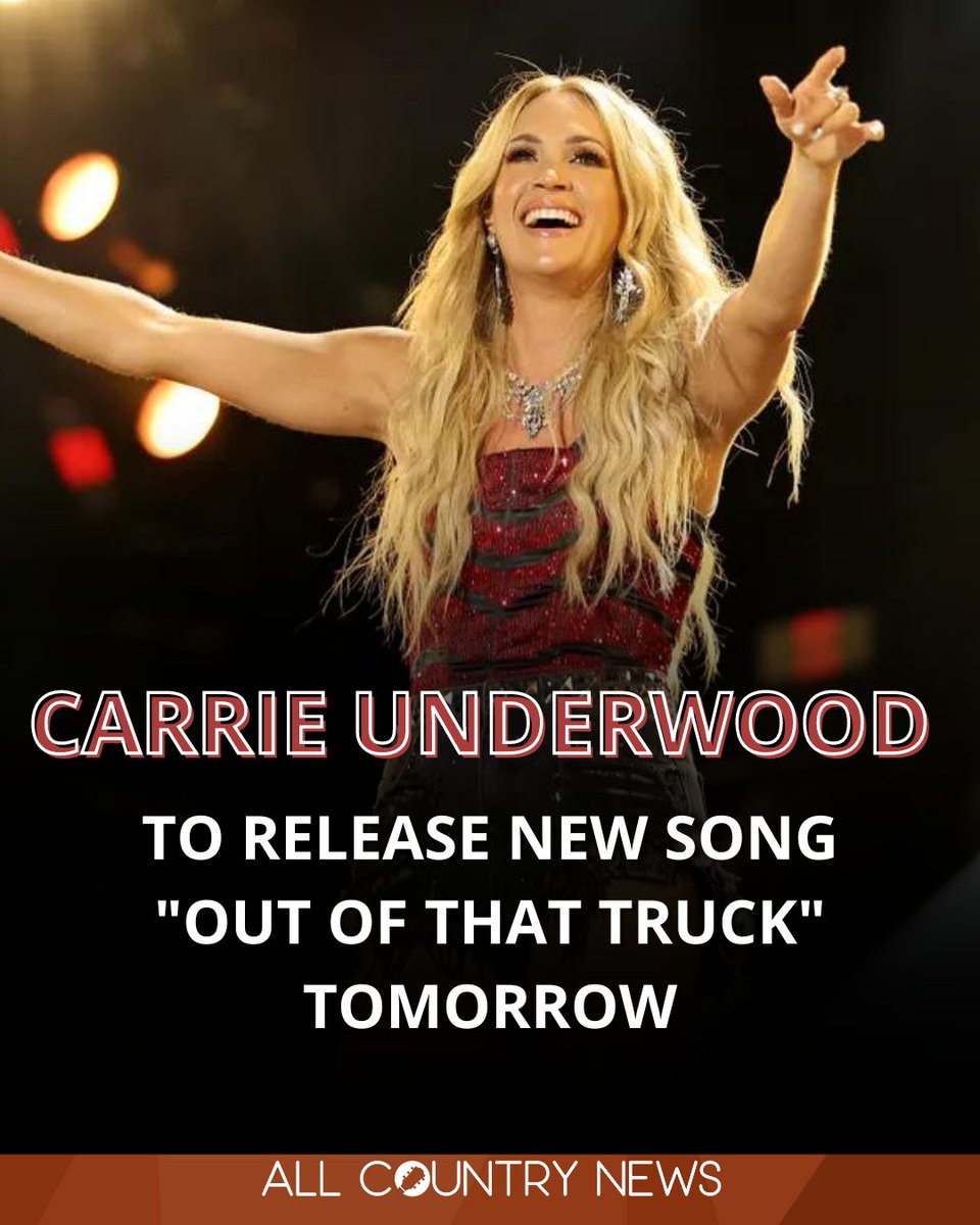 THIS JUST IN! We are getting a new tune from <a href="/carrieunderwood/">Carrie Underwood</a> #countrymusic