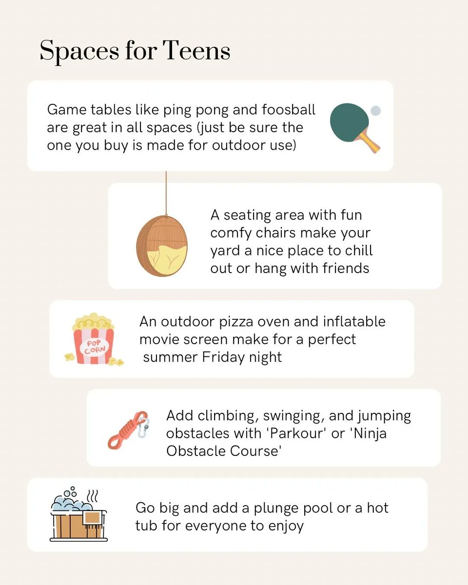 Our designers are sharing their favorite ideas for creating lively and safe spaces for babies, kids, and teens. With warmer weather on its way, it's the perfect time to think about how you can maximize fun outside. What ideas sound the most fun to *you*?

#kids #play #playideas