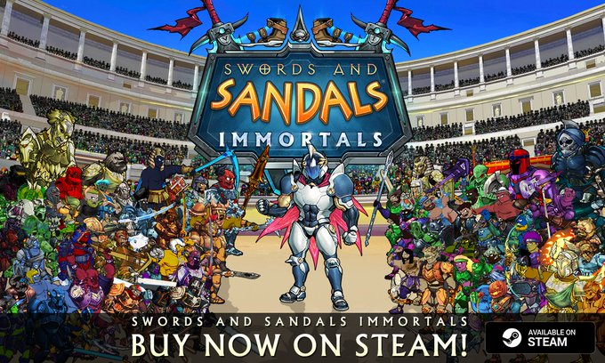 Lee Geweldig Praten tegen Swords & Sandals -- Games On Steam, Google & Apple (@Swords_Sandals) /  Twitter