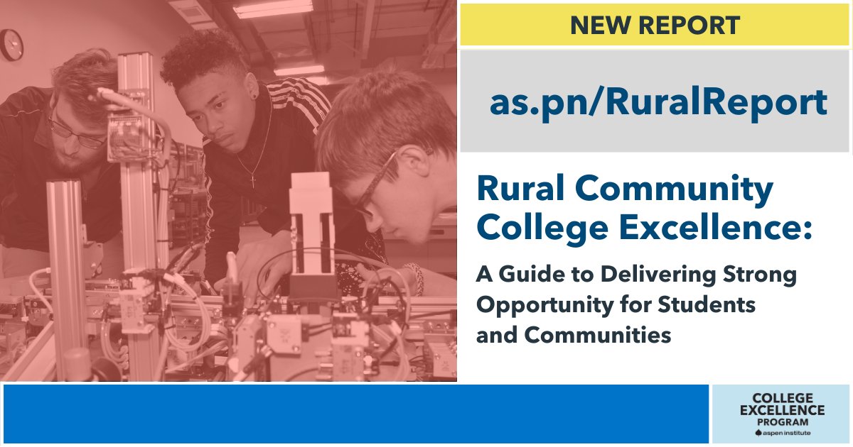 How do excellent rural community colleges deliver value to their students and regions? Our team provides insight with our Rural Community College Excellence report: as.pn/RuralReport 

#rural #communitycolleges #highered
