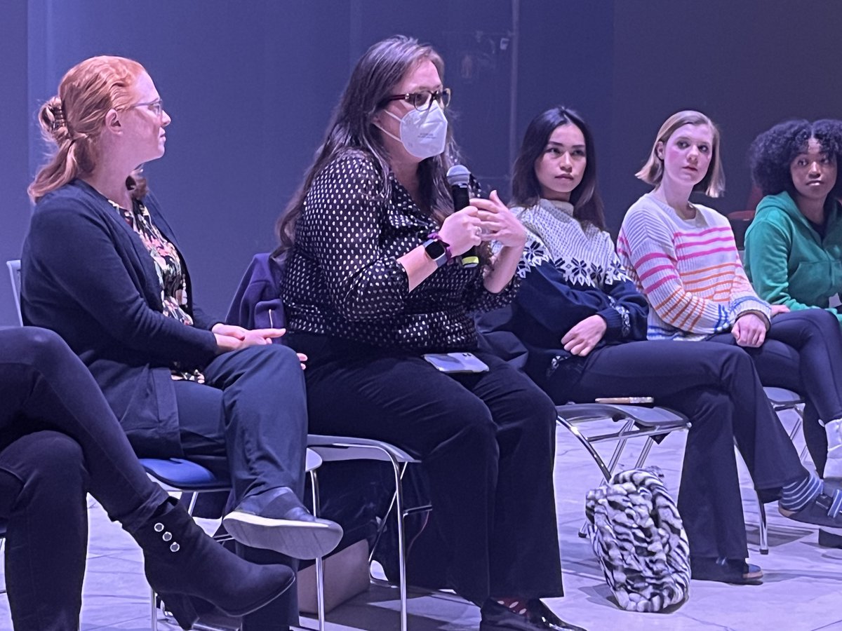 crt_uconn's tweet photo. Thank you to UConn Women's Center Associate Director Kathy Fischer and CT state Senator Mae Flexer for joining us for a ROE post-play talkback this week! ROE runs through Saturday at CRT. https://t.co/Rlx1AEmwDx #uconnsfa #connectictrep #artandconversation #dramaticarts https://t.co/CVKmuywQ1U
