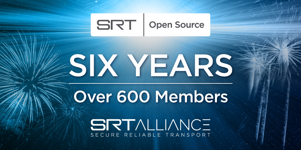 Read the press release to learn about #SRT’s sixth anniversary and the <a href="/SRTAlliance/">SRT Alliance</a> surpassing 600 members with the addition of <a href="/paramountco/">Paramount</a>, <a href="/Cloudflare/">Cloudflare</a>, <a href="/DolbyIO/">Dolby.io</a>, <a href="/ChyronHego/">Chyron</a>, and more: haivision.com/about/press-re…