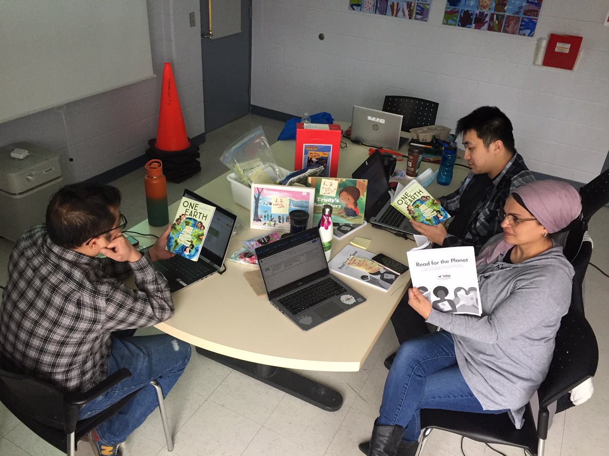 Gr. 6 teachers are partnering with @indigoLOR and @TC2thinks in #ReadForThePlanet. Our inquiry question: “How might we inspire young learners’ love of reading while also nurturing deep, authentic, and caring connections to a living planet?” @YRDSB @YRDSBCECEast @YRDSBEcoSchools