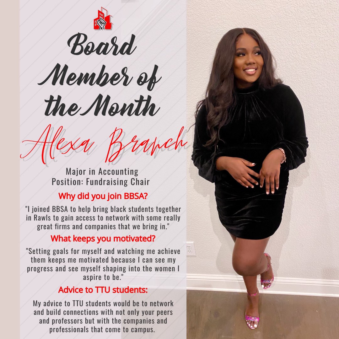 Join us in celebrating our very own Fundraising Chair, Alexa Branch <a href="/_alexakennedy/">Lexa 🖤</a> as BBSA Board member of February!
Her amazing work for BBSA was phenomenal. Everyone say, “THANK YOU ALEXA.”