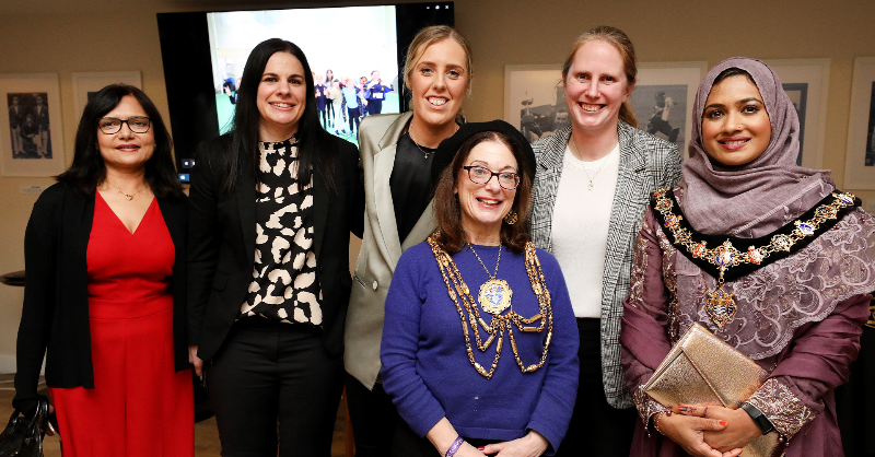 SussexCCC's tweet photo. The 1st Central County Ground played host to a special evening on International Women’s Day to celebrate the amazing work carried out by the women across the county, as well as the achievements of the @SussexWomen’s Cricket team, who won the County Championship in 2003. 👏