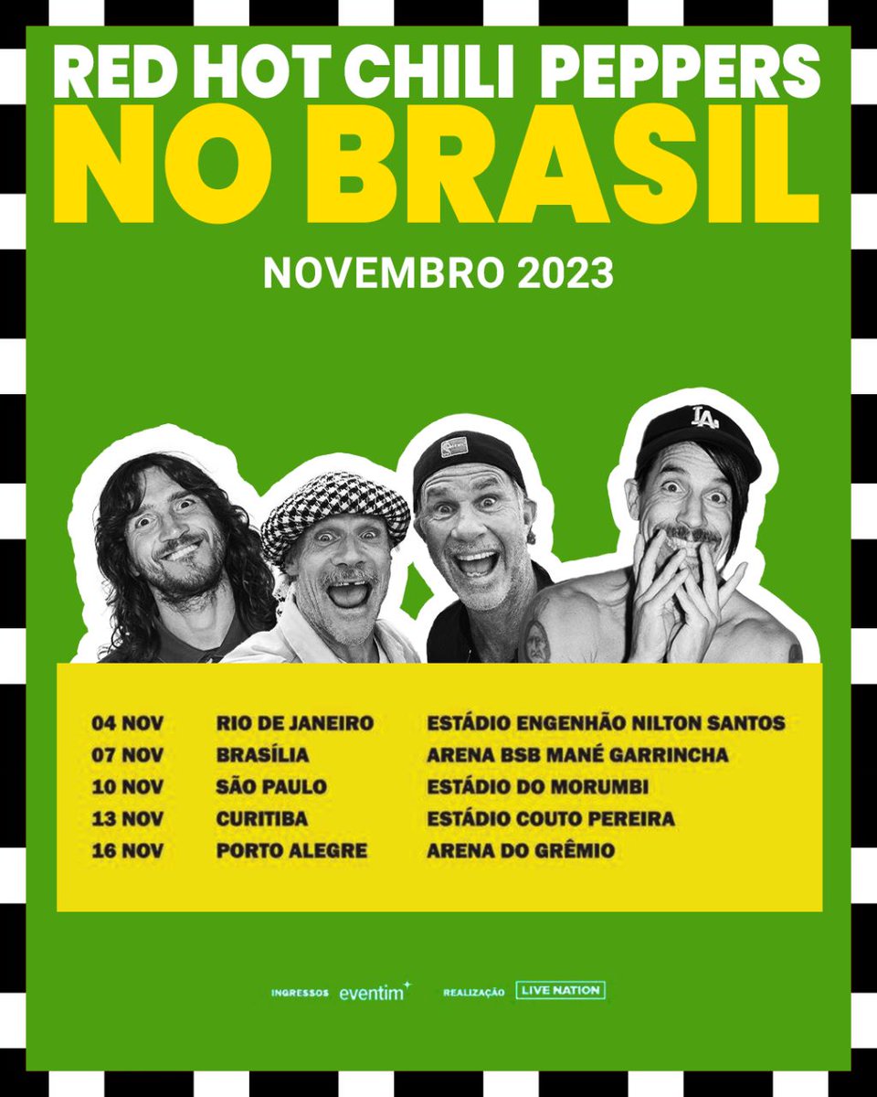 RHCP Brasil on Twitter "CONFIRMADO! RHCP NO BRASIL EM 2023 — Leia mais