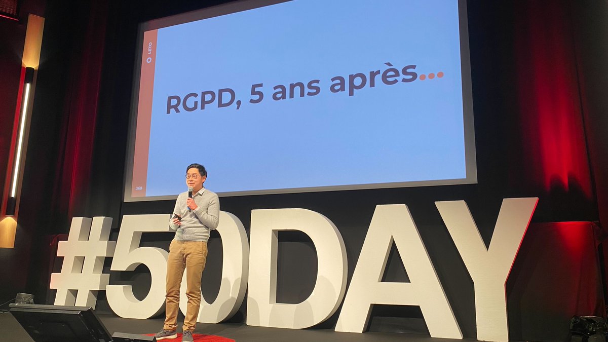 50Partners's tweet image. @benjaminlsl nous présente @letolegal, une solution qui automatise la mise en conformité des entreprises aux #RGPD. 

Pour suivre toutes les interventions du #50Day 2023 c'est par ici  👉 hopin.com/events/le-50-d…