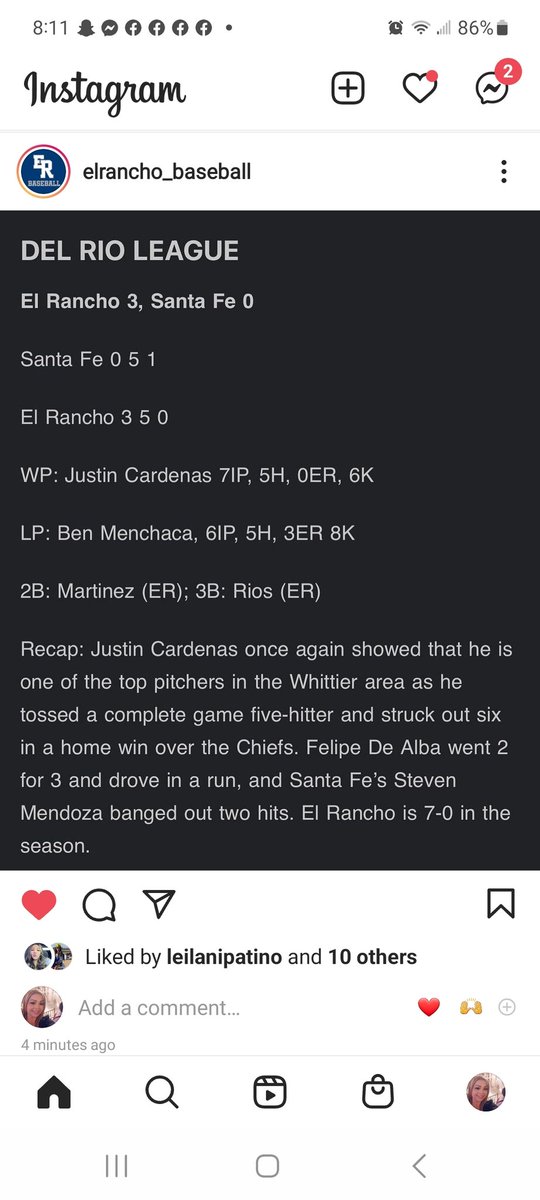 EricaDeAlba1's tweet photo. @er_dons ⚾️🔥💙 https://t.co/jkMwi7MeVW
