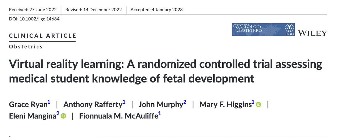 mairenihuigin's tweet photo. Congratulations to the ever wonderful Dr Grace Ryan for her latest MD publication, this in @IJGOLive on virtual learning for medical students (FYI @EMSSIreland @ucdmedsoc https://t.co/pRQJWkFkQe