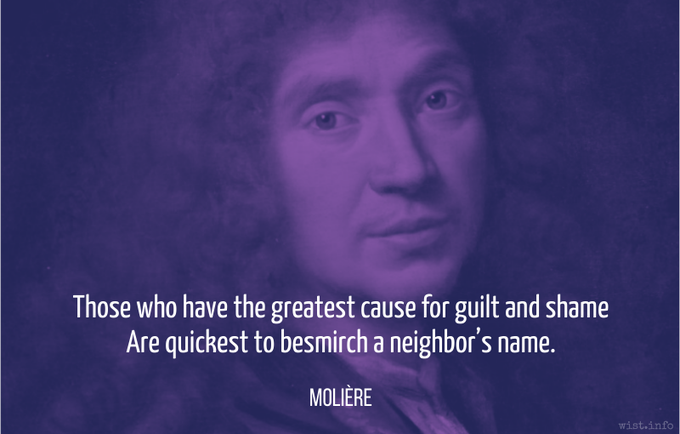 Jean-Baptiste Poquelin, known by his stage name Molière, was a French playwright, actor, and poet, widely regarded as one of the greatest writers in the French language and world literature. His extant works include comedies, farces, tragicomedies, comédie-ballets, and more. Wikipedia
Born: Rue Saint-Honoré, Paris, France
Died: February 17, 1673, Rue de Richelieu, Paris, France