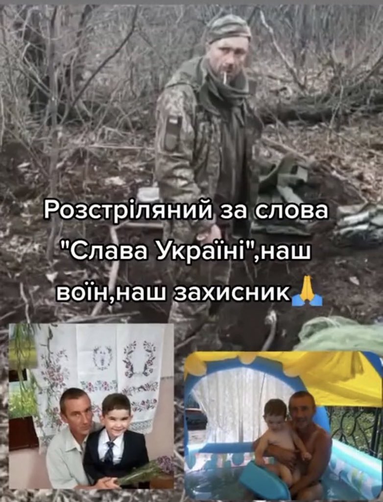 His name is #OleksandrMatsievsky. He was the father of one (a young son). #WarCrimesOfRussia
#Ukraine #Freedom #Liberty