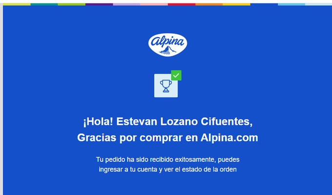 Geeeeente, se logro, despu&eacute;s de varios ataques de p&aacute;nico xd Gracias por el apoyo <3 #alpilitro @Alpina<a href="/tag/alpilitro"class="tags"><span>#alpilitro</span></a>
