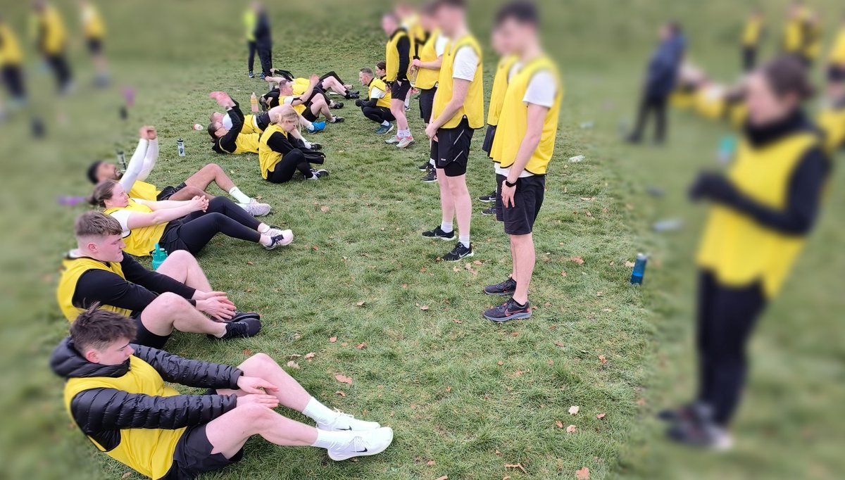What better way to warm up on another cold day than with a mile-and-a-half run followed by a press-up and sit-up session.🥶 #LifeOfAProbationer
