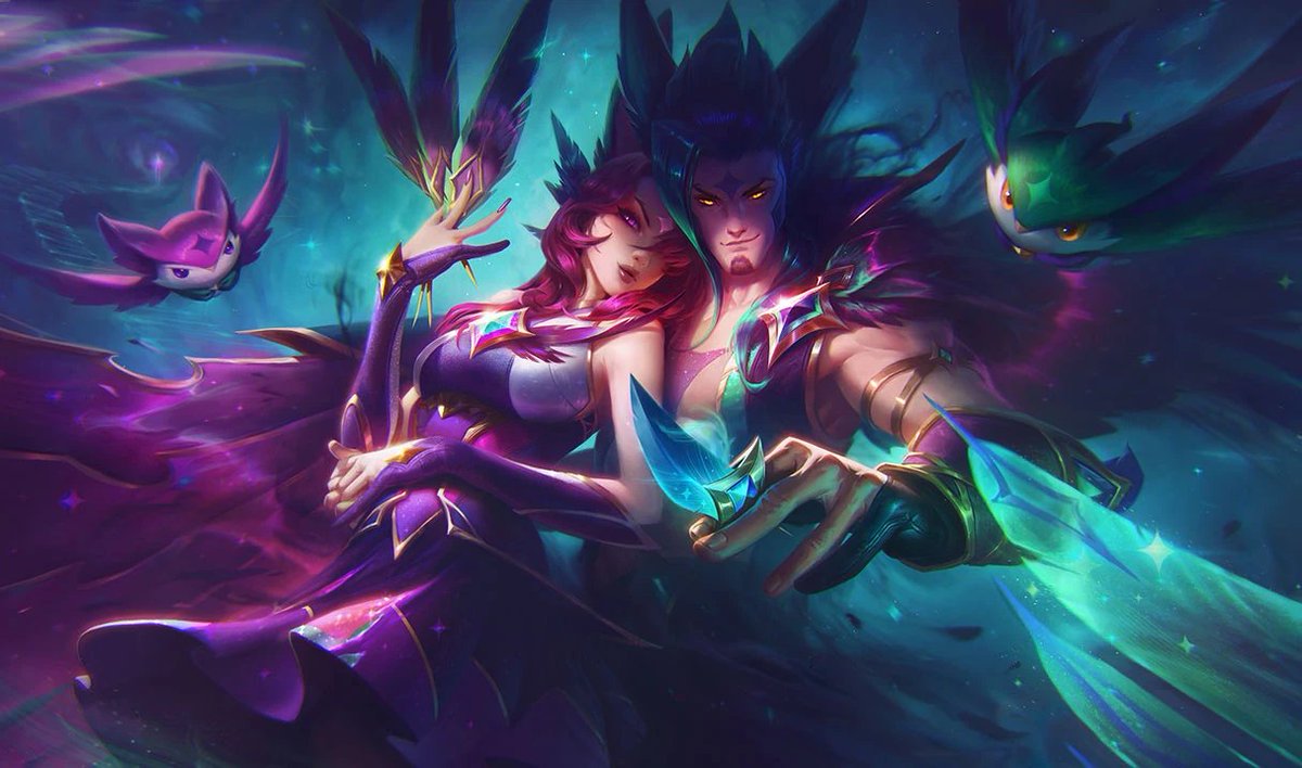 Shay 🦇 on Twitter: "Xayah: Star Guardian, Broken Covenant, Elderwood
