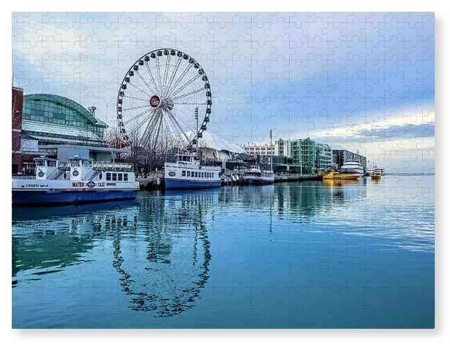Unique Jigsaw Puzzle –  Fabulous Gift!  - 'The Centennial Wheel' keith-rossein.pixels.com/featured/the-c… © Keith Rossein Photography   #greatgifts #greatgiftideas #travelphotography #jigsawpuzzle #lifestyle  #chicago #navypierchicago #urban #puzzlesofinstagram #puzzlelover #puzzle #waterscape
