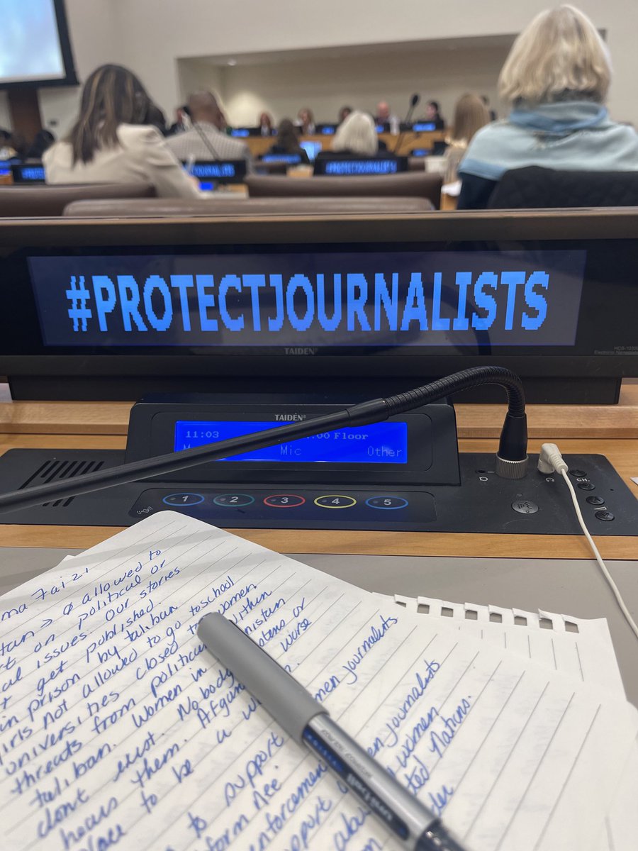 ⁦<a href="/jodieginsberg/">Jodie Ginsberg</a>⁩ reported the killing of 67 journalists and the imprisonment of 390. The violence against journalists is highly gendered. Journalists families are also targeted. The mental health impact is huge. ⁦<a href="/NS_nurses/">The NSNU</a>⁩ ⁦<a href="/CFNU/">Canada's Nurses</a>⁩ ⁦<a href="/CanadianLabour/">Canadian Labour</a>