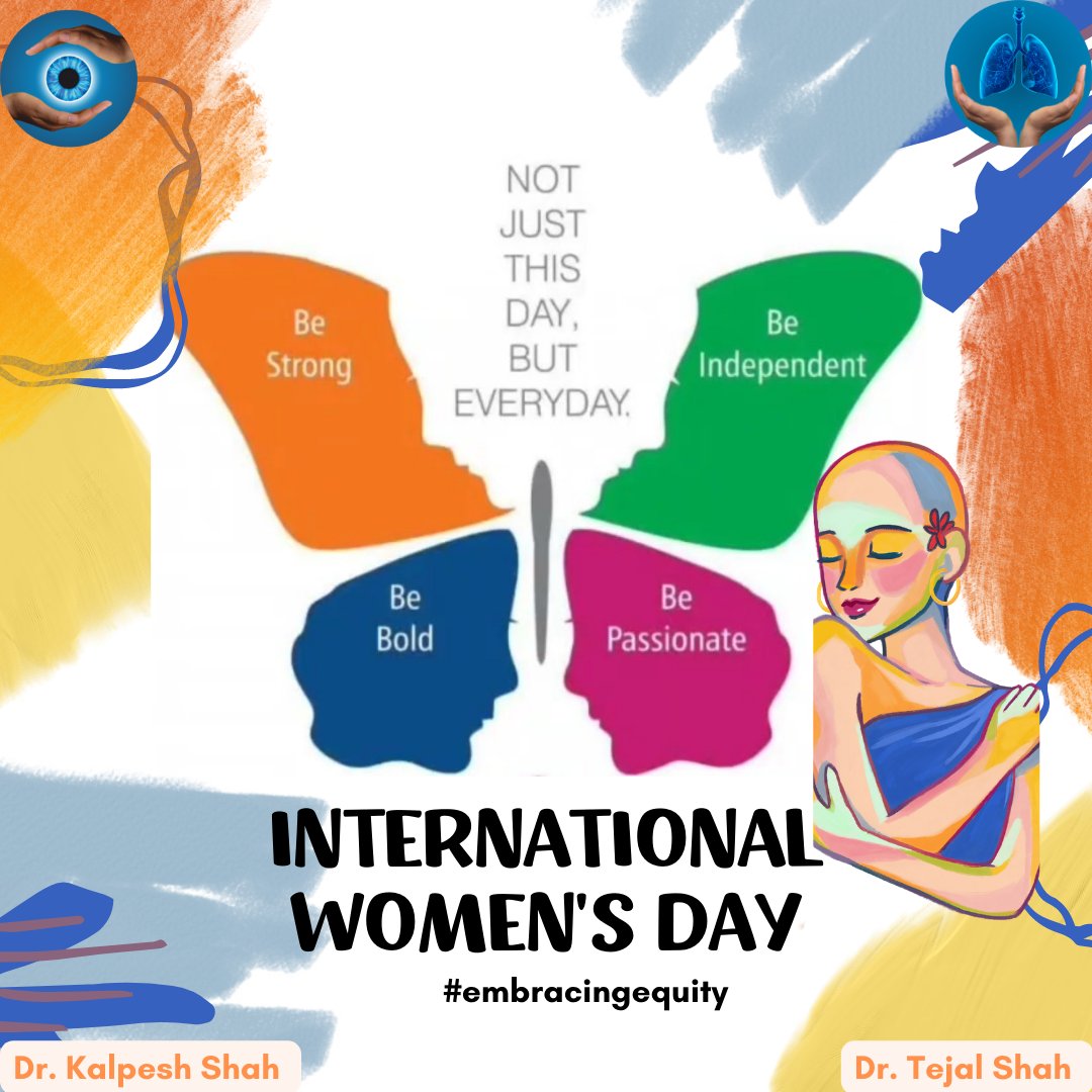 Eye Essentials wishes you all a Happy Women's Day 2023!

 - Team Eye Essentials

#EyeEssentials #WomensDay2023 #EmbracingEquity #ghatkopareast #interlink #drtejalshah #drkalpeshshah #eyecare #eyedoc #ophthalmologist #asthma #healthylungs #healthyeyes #chestdoc #pulmonologist