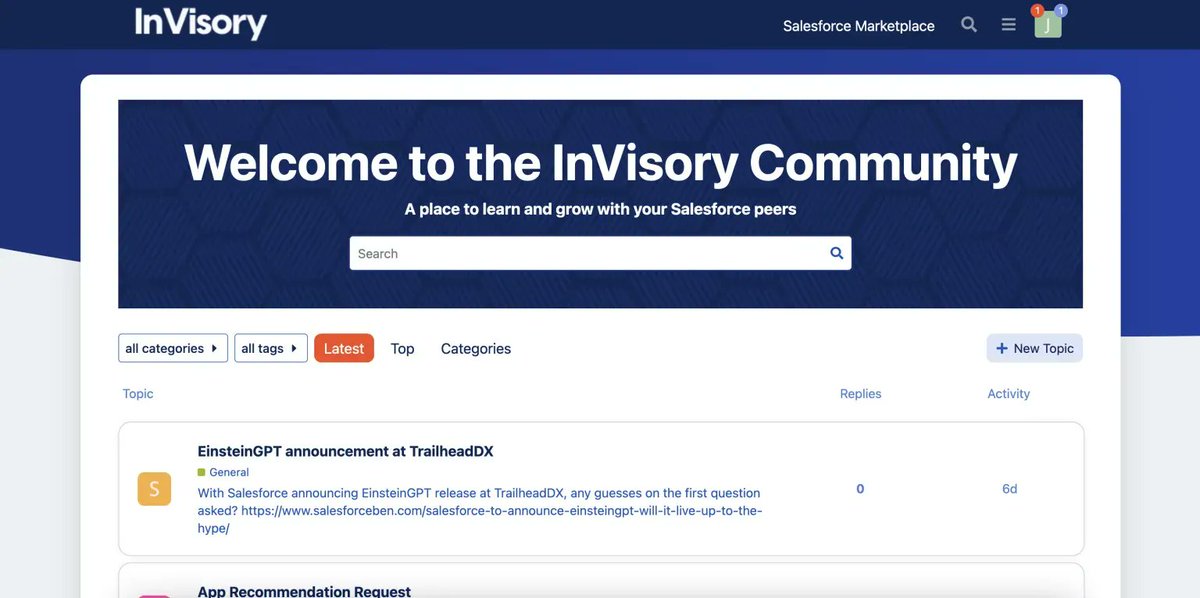 ericdresh's tweet photo. The InVisory #Community: empowering smarter and faster buying decisions in the @salesforce Community.  

https://t.co/AaYyaA3RDO https://t.co/Gw9PcwX6gO