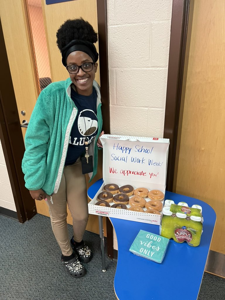 Flor Mauricio (@florm_sscms) on Twitter photo It’s National School Social Work Week! Shoutout to our amazing Social Worker, Ms. Williams, for all she does for <a href="/SSCMS_FCS/">Sandy Springs Charter Middle School - FCS</a> students & families! It’s National School Social Work Week! Shoutout to our amazing Social Worker, Ms. Williams, for all she does for <a href="/SSCMS_FCS/">Sandy Springs Charter Middle School - FCS</a> students & families!