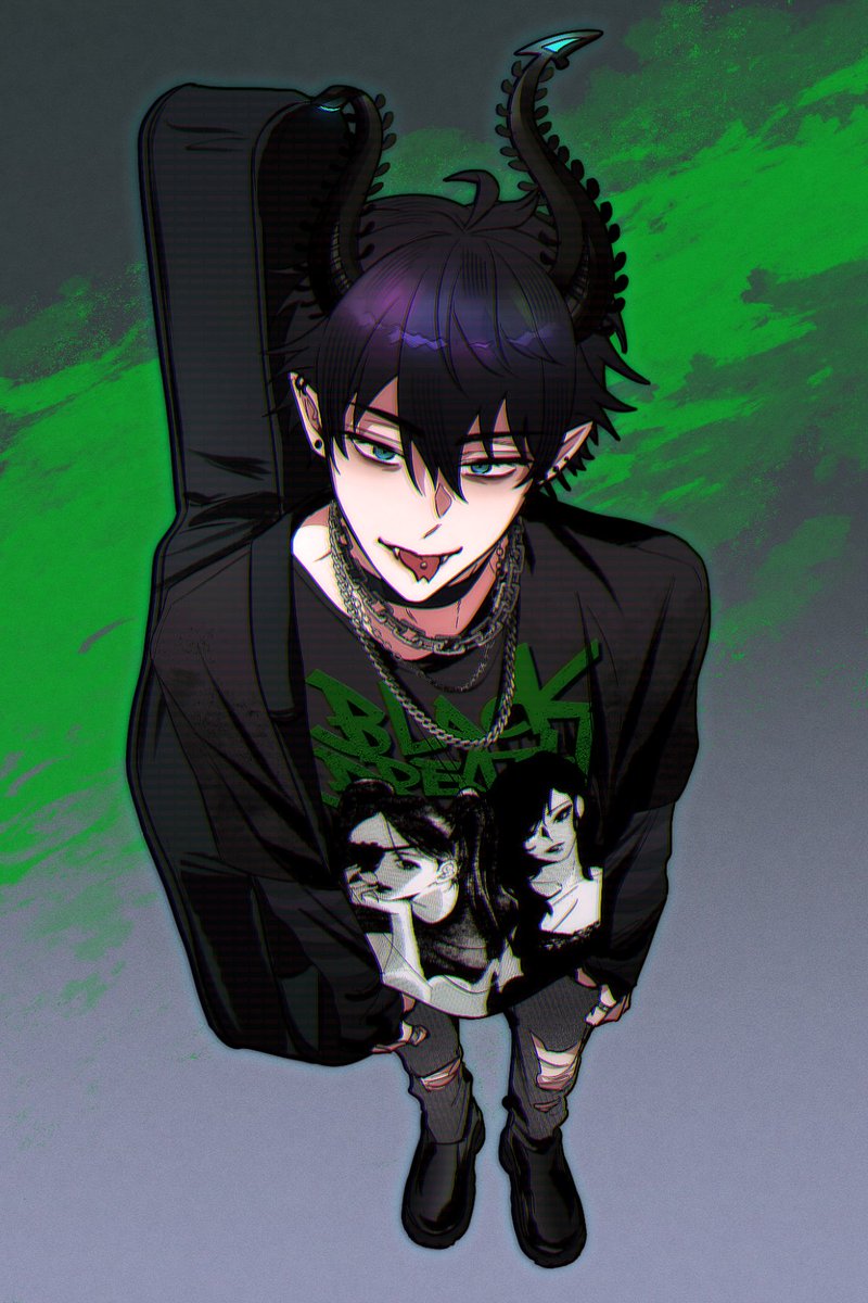 Emo boi 💚🖤
 #RenZottoArt