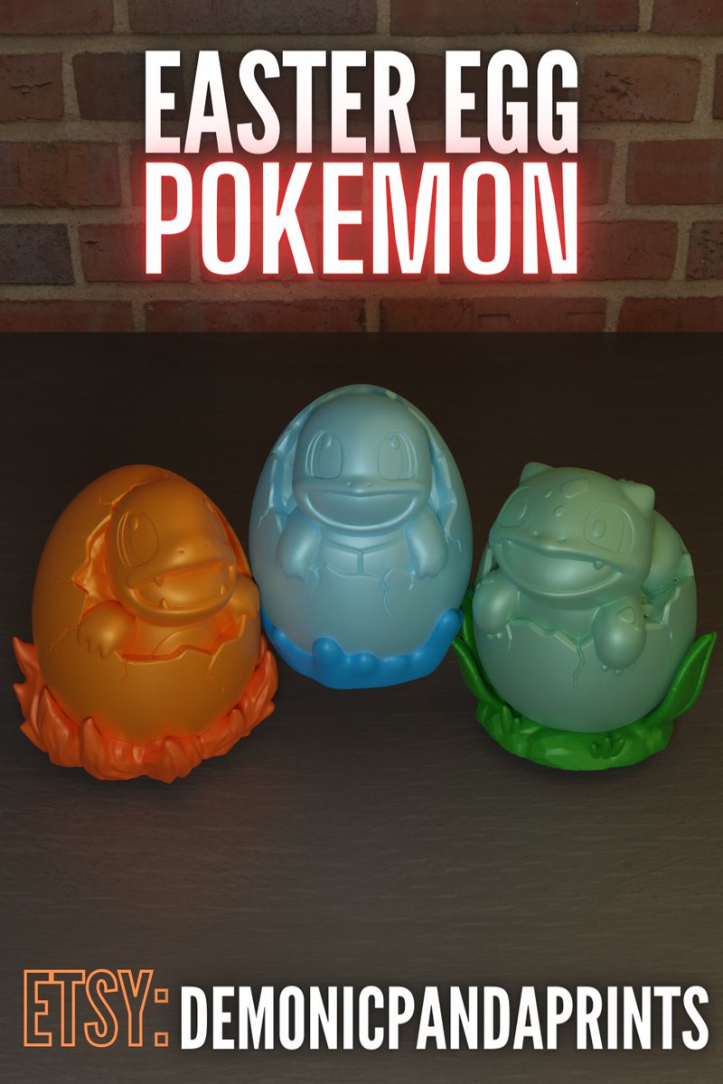 DemonPandaPrint's tweet image. We have BRAND NEW Easter EGG Pokemon Designs! AND We're running a 10% OFF Sale for this Weekend Only! 
Have a look. Substitute that tempting Chocolate Egg for one of these AWESOME Designs! 
etsy.com/uk/shop/Demoni…
#etsysaleuk #etsysale #pokemonfan #3dprint #eastereggs