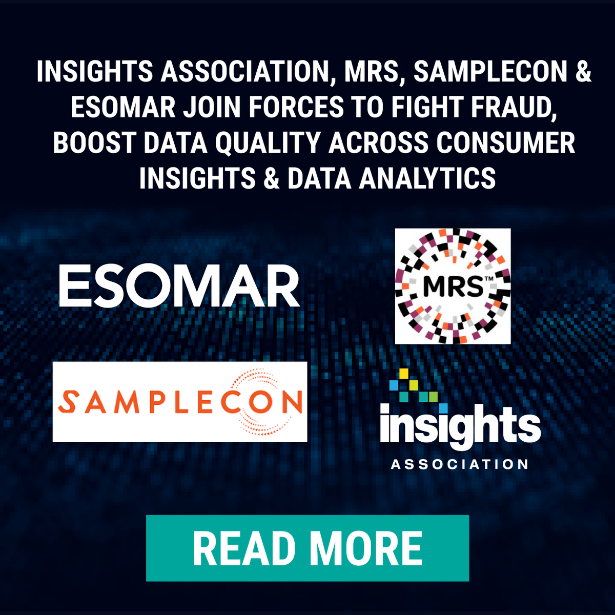 The time is now - join #samplecon @InsightsMRX @TweetMRS and @esomar as the #datainsights industry collaborates to tackle quality and fraud. #newmr #mrx #restech #DataAnalytics