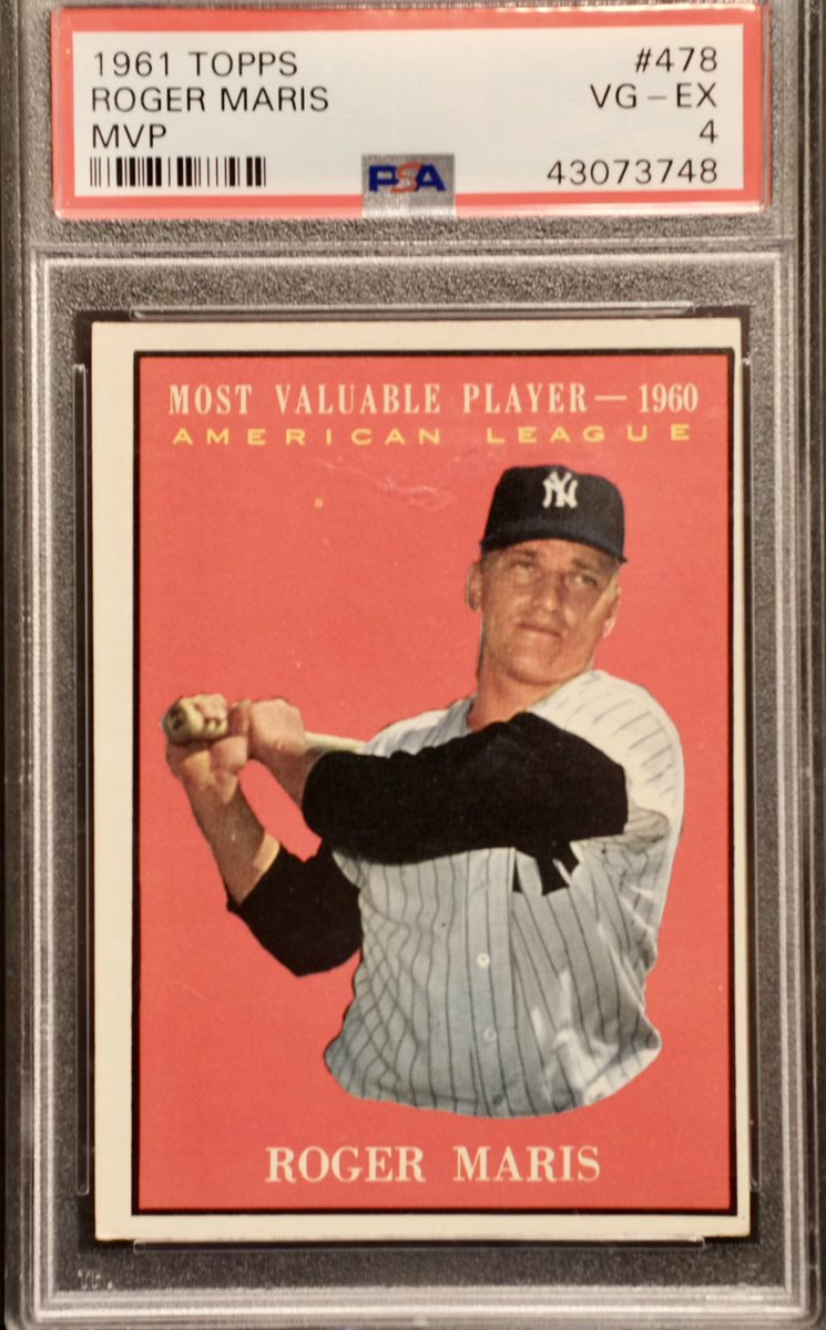 mcf96_cards's tweet photo. My first 61 Topps MVP! Excited to slowly start building the collection of these cards. Love the look of them! https://t.co/5XsVrCq4gI