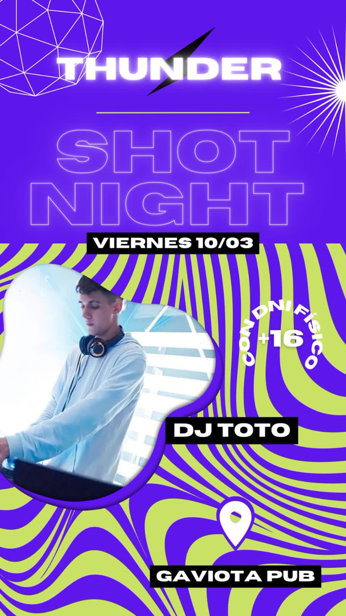 Segunda edición de Thunder🥳🤩
Imperdible, anótate en lista con cualquier integrante de la promo
Los esperamos!🚀🍻