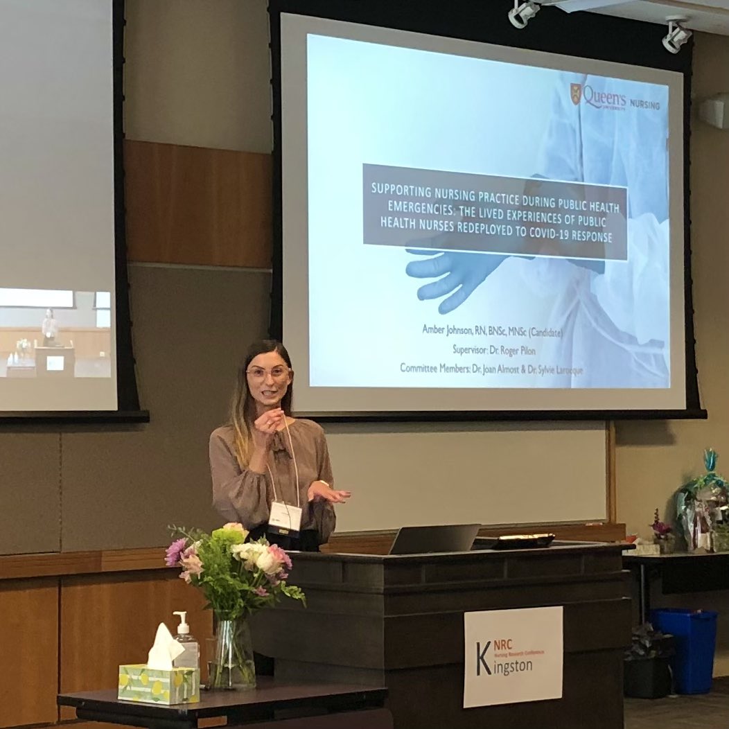 Dr. Danielle Macdonald (@dmacdonald902) on Twitter photo Amber Johnson presents about the #Experiences of #PublicHealthNurses during #COVID19 at the #KingstonNursingResearchConference @RogerPilon1 @jmalmost <a href="/KTerna/">Erna Snelgrove</a> @QueensuSON <a href="/JasonHannKHSC/">Jason Hann</a> <a href="/PremjiShahirose/">Dr. Shahirose Premji</a> <a href="/JPGalica/">Jacqueline Galica RN, PhD, CON(C)</a> <a href="/profkatiegoldie/">Katie Goldie</a> @marianlflude Amber Johnson presents about the #Experiences of #PublicHealthNurses during #COVID19 at the #KingstonNursingResearchConference @RogerPilon1 @jmalmost <a href="/KTerna/">Erna Snelgrove</a> @QueensuSON <a href="/JasonHannKHSC/">Jason Hann</a> <a href="/PremjiShahirose/">Dr. Shahirose Premji</a> <a href="/JPGalica/">Jacqueline Galica RN, PhD, CON(C)</a> <a href="/profkatiegoldie/">Katie Goldie</a> @marianlflude