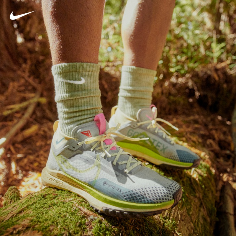 Nike's tweet photo. Stay dry in a shoe that’s made for rugged trails and rainy days.