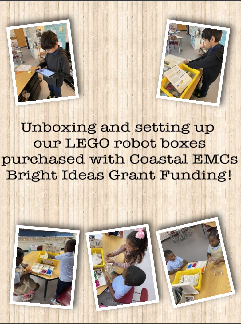 MrsLP_tce's tweet photo. Stay tuned for our progress with coding and robotics in the upcoming weeks with our LEGO robots purchased thanks to @CoastalElecCoop Bright Ideas Grant funding! #ITeachESOL #ESOLEngineers #STEM https://t.co/b80w6hPQbb