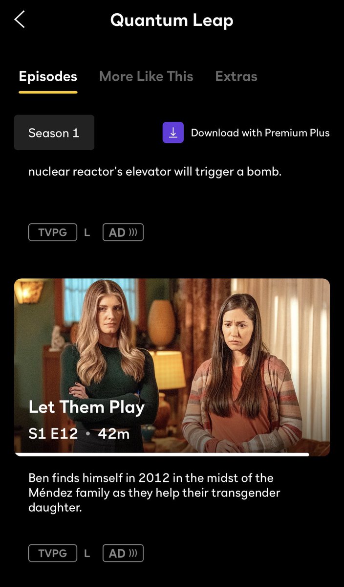 Khestra's tweet photo. @xgunsblazingx @MasonAPark @GooglePlay @YouTube Try the Peacock app — that’s how I watch QL, and they still have it up. Great episode! https://t.co/4diiM8wJ44