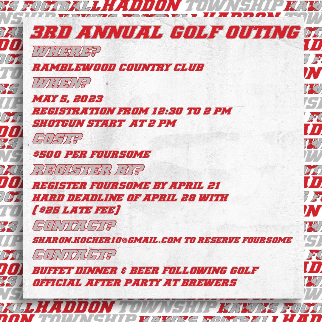 Golf Outing Szn 😤
Register your foursome now!
#JoinTheFlight