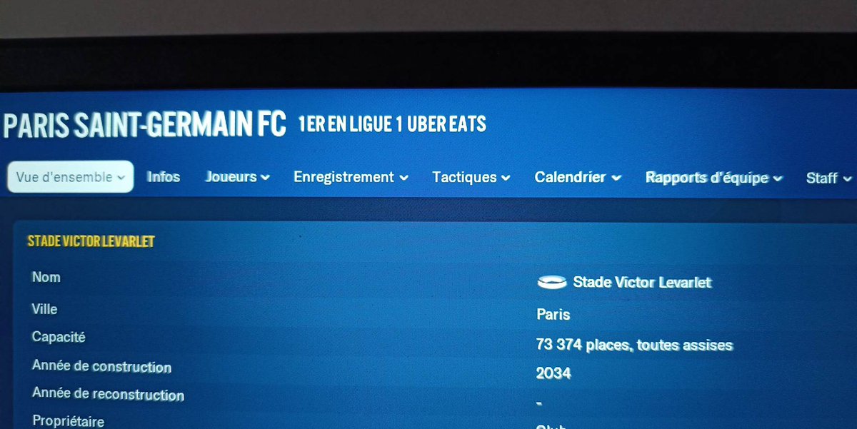 VictorLvrlt's tweet photo. Bjr @PSG_inside 

Fort de mes 3 LDC en 5 ans gagnées avec le PSG sur @FootballManager, je vs fais part de ma candidature pour remplacer C. Galtier. Je vs donne mon accord pour le naming de notre futur stade prévu pour 2034.

Dans l'attente de rêver plus grand,
#BAYPSG #willstill https://t.co/qcxllCU2r4