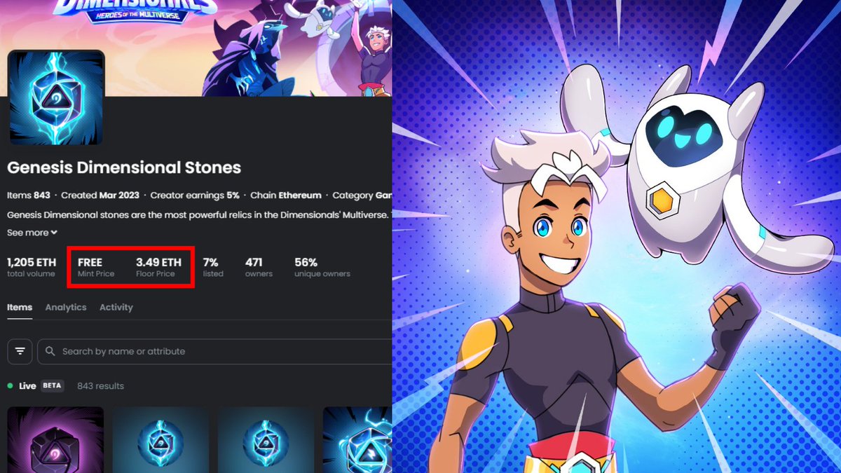 Dimensionals went from a free mint to 3.5 ETH in under 4 hours

Don't want to miss out on the next big free NFT?

Then check out these 5 upcoming free-to-own mints🧵