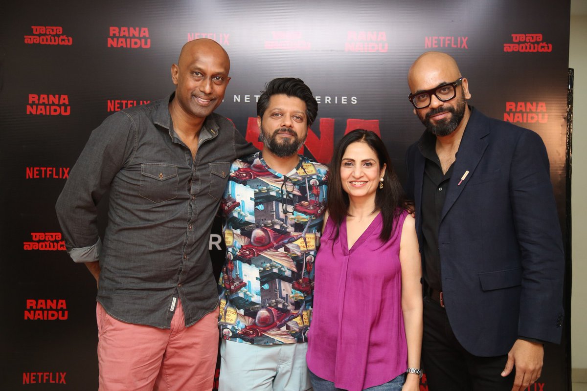 The creators of the #rananaidu series attended for premiere show organized by #netflix 💥💥😎😎

#filmcombat #combat #rananaidu #series #daggubativenkatesh #daggubatirana #rana #venkatesh