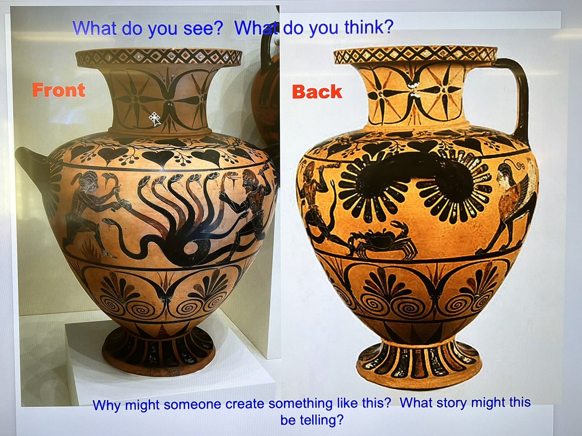 2nd and 3rd <a href="/WassWolves/">Wass Elementary</a> study Greek vases #tsdart #wassartists