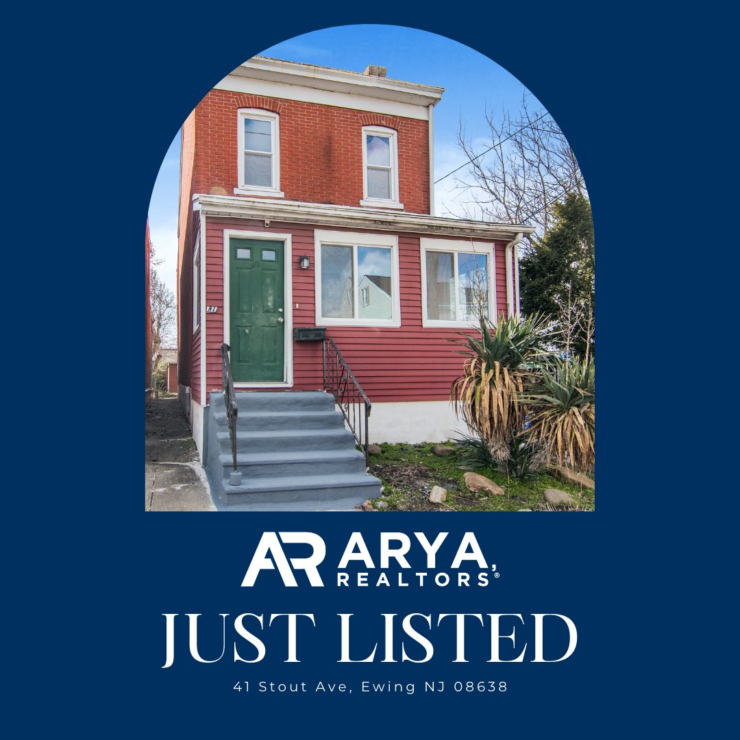 JUST LISTED - Ewing, NJ - Don't miss your chance to own this single family with 3 bedrooms and 2 full bath colonial in Ewing! Call us today to set up a showing! 609.777.5566 #aryarealtors#justlisted #ewingnj #mercercountynj